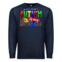 Navy autism is my superpower Premium Sweatshirt - AdoDesignShop