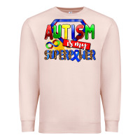 Pale Pink autism is my superpower Premium Sweatshirt - AdoDesignShop