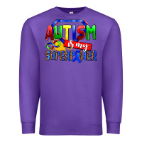 Purple autism is my superpower Premium Sweatshirt - AdoDesignShop
