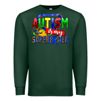 Sports Green autism is my superpower Premium Sweatshirt - AdoDesignShop