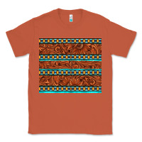 Copper tooled leather and aztec Classic Tee - TumblerDesignByShophia