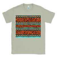 Matcha tooled leather and aztec Classic Tee - TumblerDesignByShophia