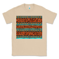 Mushroom tooled leather and aztec Classic Tee - TumblerDesignByShophia
