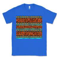 True Royal tooled leather and aztec Classic Tee - TumblerDesignByShophia