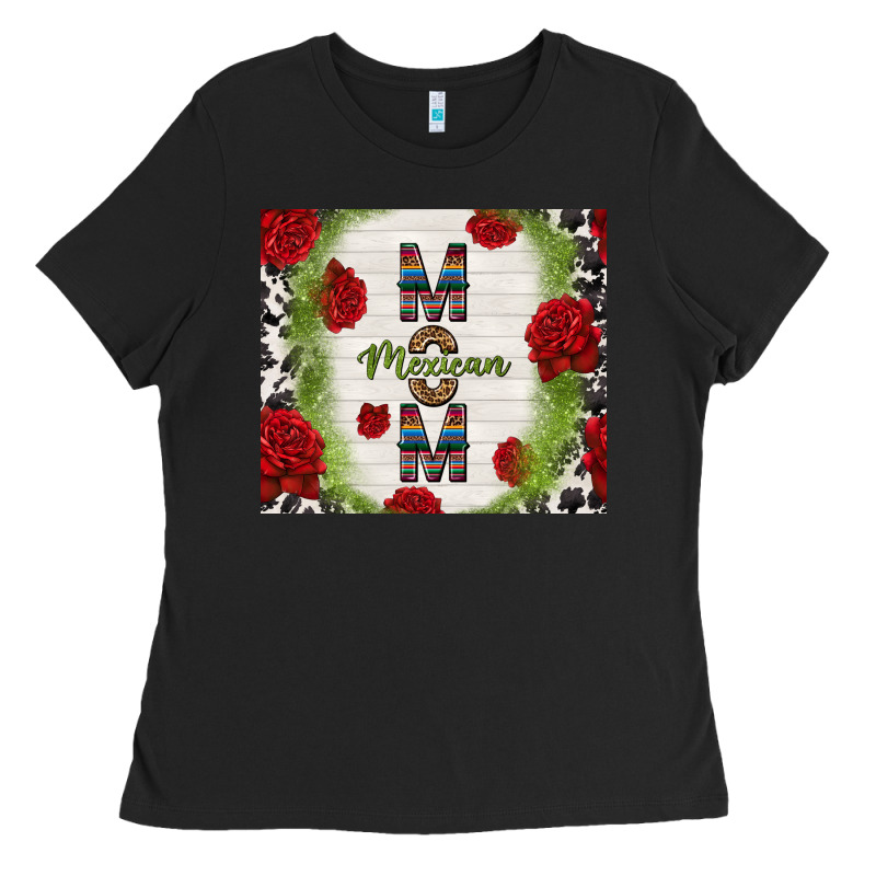 Mexican Mom With Roses Ladies Tee by TumblerDesignByShophia | Teevron