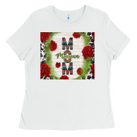White mexican mom with roses Ladies Tee - TumblerDesignByShophia
