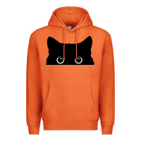 Carrot Peeking Cat Premium Hoodie - maiPhamDesign