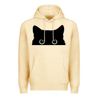 Pina Colada Peeking Cat Premium Hoodie - maiPhamDesign