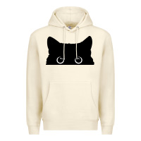 Sandshell Peeking Cat Premium Hoodie - maiPhamDesign