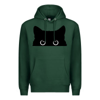 Sports Green Peeking Cat Premium Hoodie - maiPhamDesign