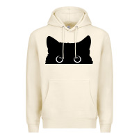 Tofu Peeking Cat Premium Hoodie - maiPhamDesign
