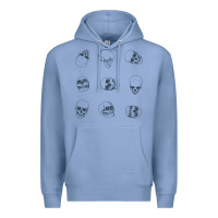 Colony Blue Skulls Premium Hoodie - maiPhamDesign