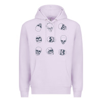 Lilac Skulls Premium Hoodie - maiPhamDesign