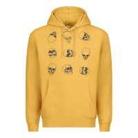 Mustard Skulls Premium Hoodie - maiPhamDesign