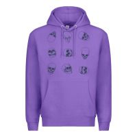 Purple Skulls Premium Hoodie - maiPhamDesign