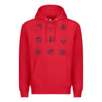 Red Skulls Premium Hoodie - maiPhamDesign