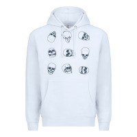 White Skulls Premium Hoodie - maiPhamDesign