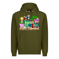 Army Green nightmare before summer coffee cups Premium Hoodie - CowhideDigitalArt