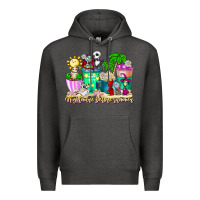 Charcoal Heather nightmare before summer coffee cups Premium Hoodie - CowhideDigitalArt
