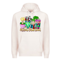 Pale Pink nightmare before summer coffee cups Premium Hoodie - CowhideDigitalArt