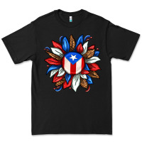 Black puerto rico sunflower Premium Tee - texasbilliewilder