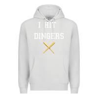 Dove Grey i hit dingers baseball Premium Hoodie - maiPhamDesign