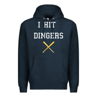 Navy i hit dingers baseball Premium Hoodie - maiPhamDesign