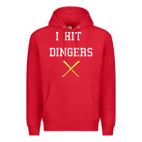 Red i hit dingers baseball Premium Hoodie - maiPhamDesign