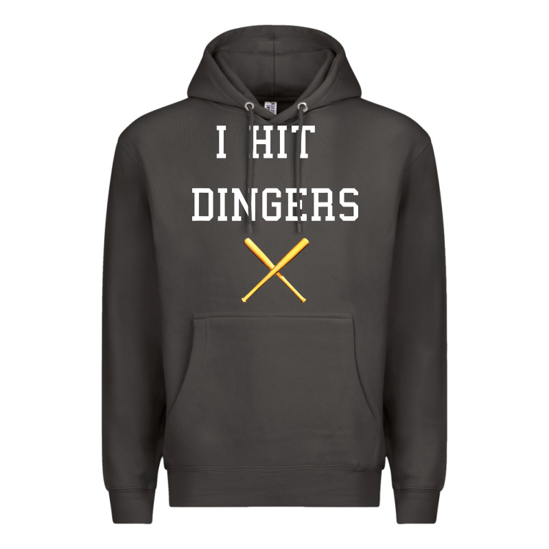 I Hit Dingers Baseball Premium Hoodie by maiPhamDesign | Teevron