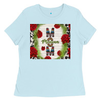 Baby Blue mexican mom with roses Ladies Tee - TumblerDesignByShophia