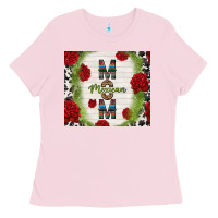 Bubblegum Pink mexican mom with roses Ladies Tee - TumblerDesignByShophia
