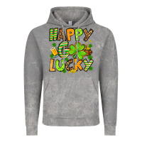 Cloud Rock St. Patrick's Happy go lucky Vintage Hoodie - OliviaCreatesArt