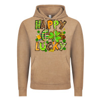 Vintage Coffee St. Patrick's Happy go lucky Vintage Hoodie - OliviaCreatesArt