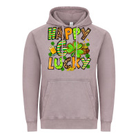 Vintage Zinc St. Patrick's Happy go lucky Vintage Hoodie - OliviaCreatesArt