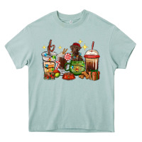 Christmas Coffee Cups With Labrador Heavy Core Tee | Teevron