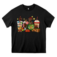 Black Christmas coffee cups with Labrador Heavy Core Tee - RanaPortraitStore