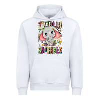 White totally adorable Urban Hoodie - JahusDesignShop