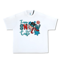 White i am snow cute Urban Heavy Tee - OliviaCreatesArt