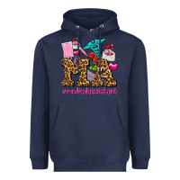 Navy valentines day m a medical assistant Heavyweight Hoodie - AdoDesignShop