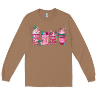 Toasted Coconut Breast Cancer Coffee Cups Long Sleeve Tee - FaDigitalArtStudio