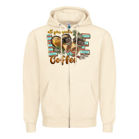 Sandshell all you need is love coffee Zipper Hoodie - BarkalooDesign