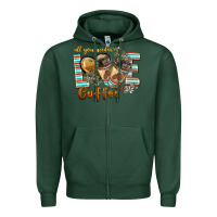 Sports Green all you need is love coffee Zipper Hoodie - BarkalooDesign