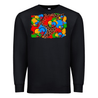 Black autism heart background Premium Sweatshirt - AdoDesignShop