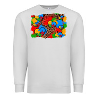 Dove Grey autism heart background Premium Sweatshirt - AdoDesignShop