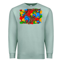 Seafoam autism heart background Premium Sweatshirt - AdoDesignShop