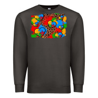Smoke autism heart background Premium Sweatshirt - AdoDesignShop