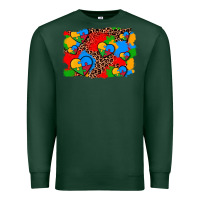 Sports Green autism heart background Premium Sweatshirt - AdoDesignShop
