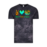 Cloud Black peace love beach Vintage Tee - Jasminsmagicworld