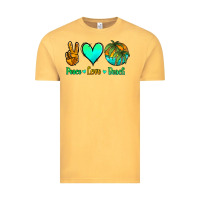 Vintage Mustard peace love beach Vintage Tee - Jasminsmagicworld