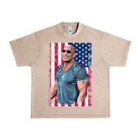 French Oak Dwayne The Rock Johnson Men Gift Urban Heavy Tee - maiPhamDesign